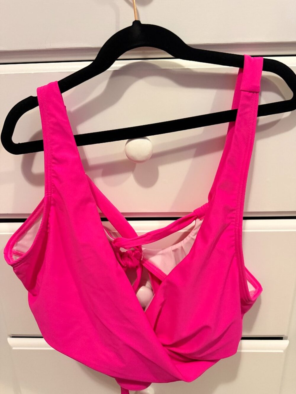 Never Worn Hot Pink Fuscia Underwire Swimsuit Top - Size 12
